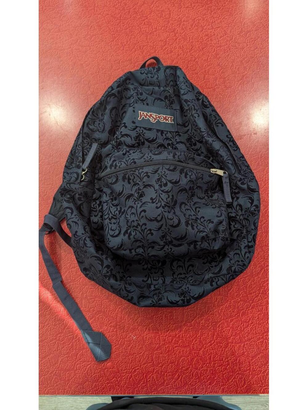 Jansport Backpack Velvet Burnout Navy And Black Fairy Y2K Gothic